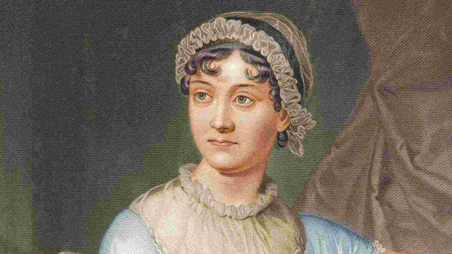 Head and shoulder portrait of jane Austen